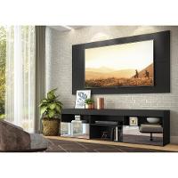 Rack Com Painel Tv 65" E Espelho Flórida Multimóveis V3137 Preto Preto - 2