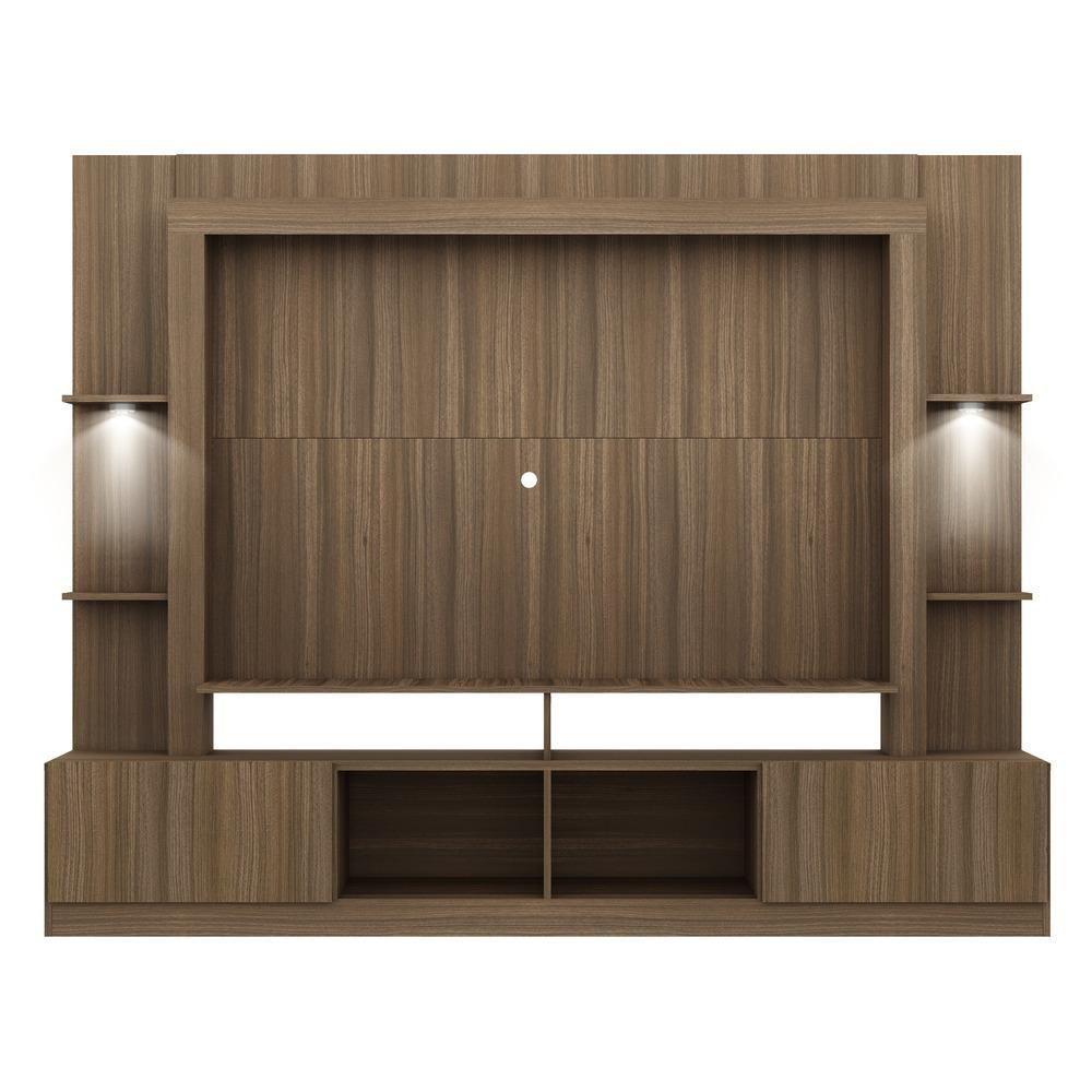 Estante Com Suporte Tv 65" E Leds Berlim Multimóveis V3384 Madeirada Madeirado - 3