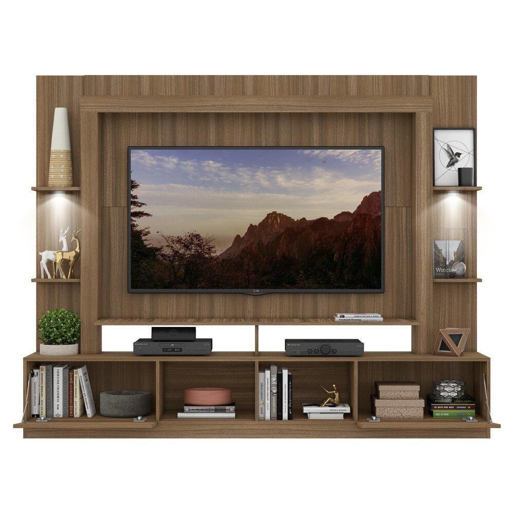 Estante Com Suporte Tv 65" E Leds Berlim Multimóveis V3384 Madeirada Madeirado - 4