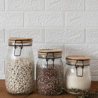 Pote Vidro Hermético Versalhes Tampa Bambu Trava Prime 800ml - Lehaví - 7