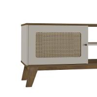 Rack Tv 75" Retrô Com 2 Portas Multimóveis Cr45166 Pinho/Off White Pinho/Off White - 5