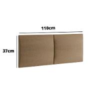 Painel Estofado Solteiro San Miguel 2 Módulos Turim 07