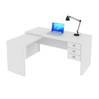 Escrivaninha/Mesa Escritório De Canto Multimóveis Vcr25016 Branco Branco - 1