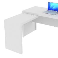 Escrivaninha/Mesa Escritório De Canto Multimóveis Vcr25016 Branco Branco