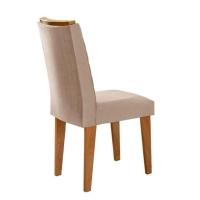 Mesa Tampo Mdf E Vidro Com 6 Cadeiras Creme/Off White/Imbuia - 10