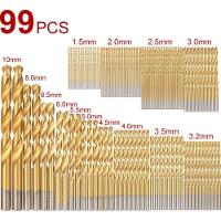 Jogo 99 Brocas Aço Rápido Com Maleta Sn29 1,5 A 10 Mm - 2