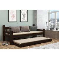 Bicama Madeira Maciça Para Colchão 78/88 X 188cm Paris Multimóveis Cr4139 Imbuia - 1