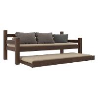 Bicama Madeira Maciça Para Colchão 78/88 X 188cm Paris Multimóveis Cr4139 Imbuia - 2