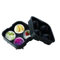 Forma Gelo Bola Esfera Grande Silicone Bola 4 Em 1 Gigante Whisky Drinks Com Funil Frutas Bar Festa - 3