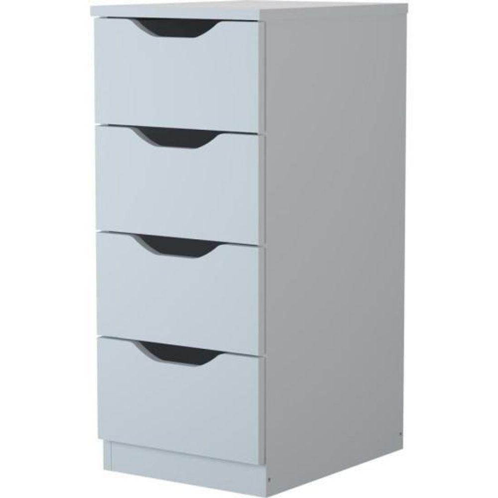 Gaveteiro Com 4 Gavetas Multivisão Branco - 1