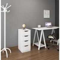 Gaveteiro Com 4 Gavetas Multivisão Branco - 3