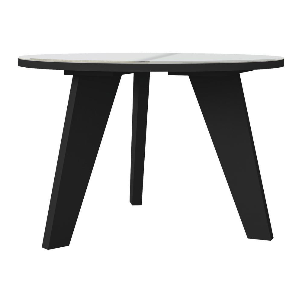 Mesa De Centro Retrô Com Espelho 59Cm Multimóveis Cr45143 Preta Preto - 2