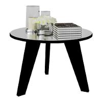 Mesa De Centro Retrô Com Espelho 59Cm Multimóveis Cr45143 Preta Preto - 5