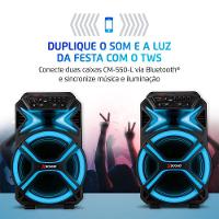 Caixa Amplificada Mondial 550W RMS CM-550-L Preto Bivolt - 6