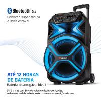 Caixa Amplificada Mondial 550W RMS CM-550-L Preto Bivolt - 8