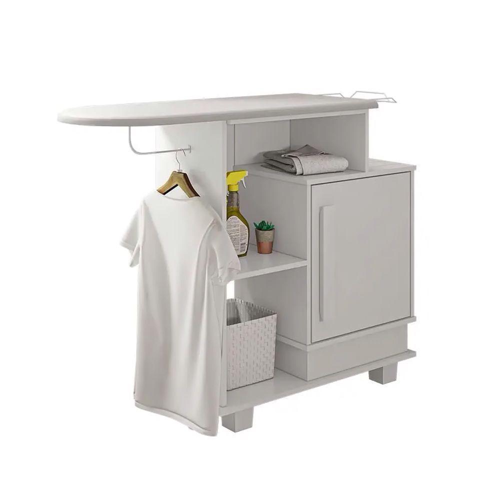 Tábua De Passar Havaí Multiuso Com Gabinete Branco - 3