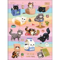 Caderno Brochura Capa Dura Universitário Purrfect Cats 80 Folhas Tilibra Estampa 4 - 1