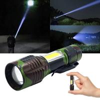 Lanterna Tática Led Recarregável 3 Em 1 Sos Mini Multiuso - 5