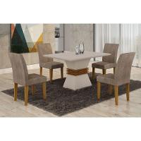 Sala De Jantar Lucy Com 4 Cadeiras Grécia Rufato - 6