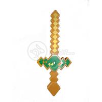 Kit Cartelado Conjunto Minecraft 2 Bonecos + 1 Bloco + 1 Vaca + 1 Espada Minecraft 31cm - 7