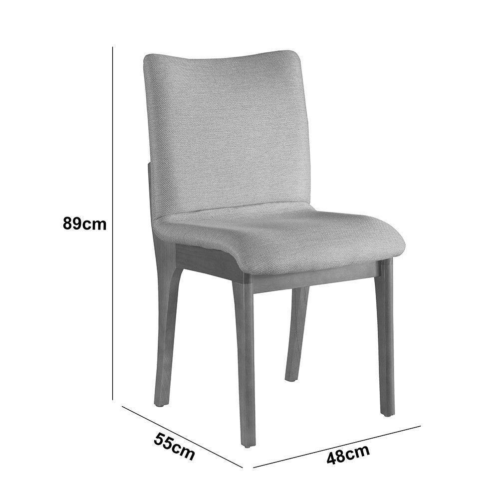 Sala De Jantar 180cm 6 Cadeiras Off White/imbuia /palha - 3