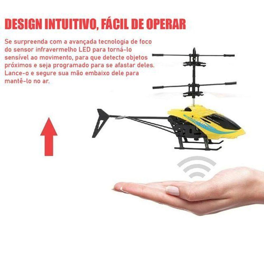 Helicóptero Drone Voa Com Luz E Aproximação Infravermelha - 3