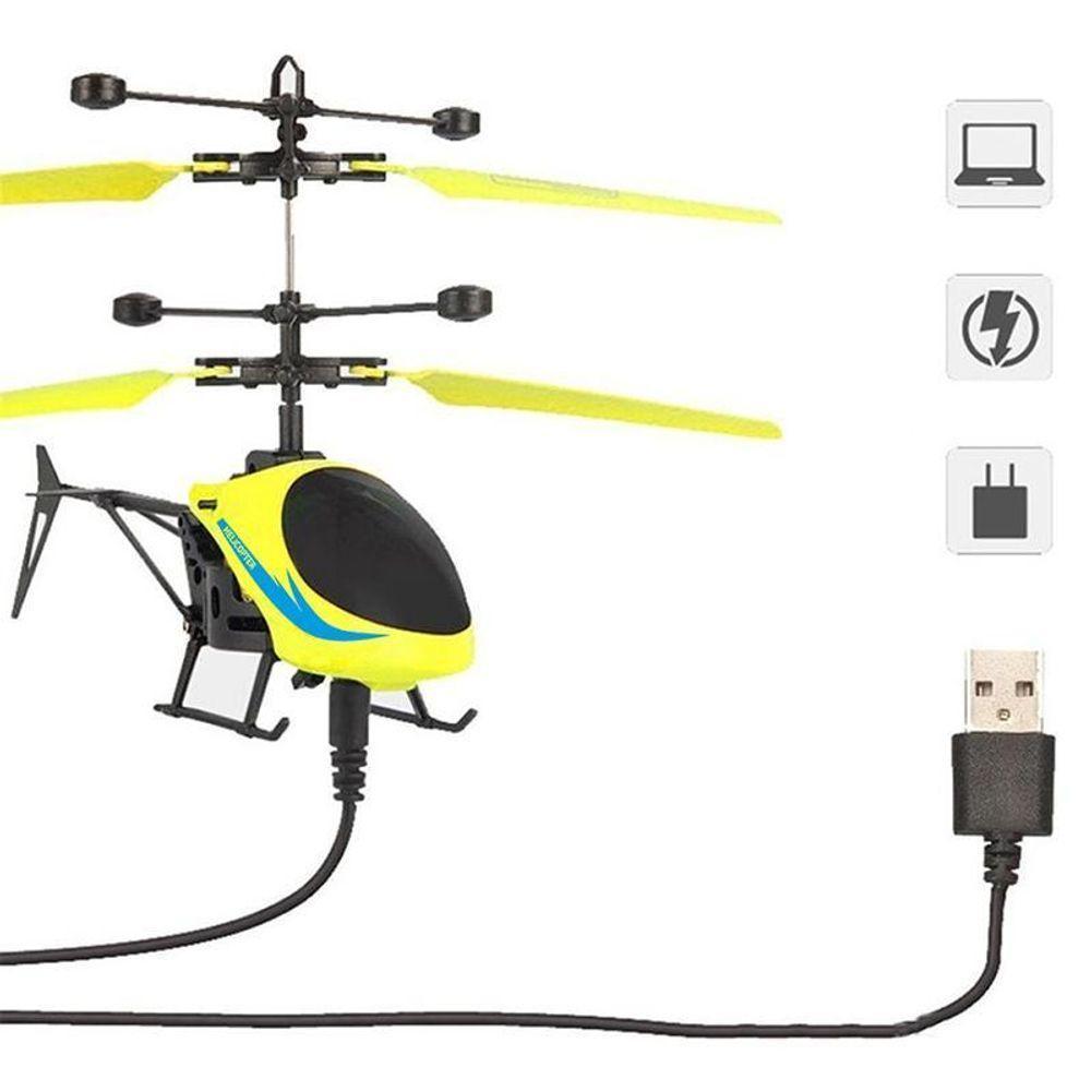 Helicóptero Drone Voa Com Luz E Aproximação Infravermelha - 6