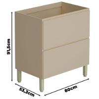 Balcão Para Pia Art 80cm Vanilla ? Kits Paraná - 2