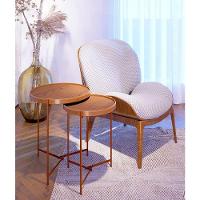 Kit Mesa Lateral Ambiente Aqua Freijó Cobre - Imcal - 1