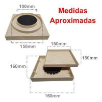 Kit 2 Ralo Oculto 15x15 Invisivel Para Piso Porcelanato Bege - 5