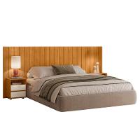 Cabeceira De Cama Extensível Com Mesa De Cabeceira Mdf Fiori Cinamomo-off White - 1