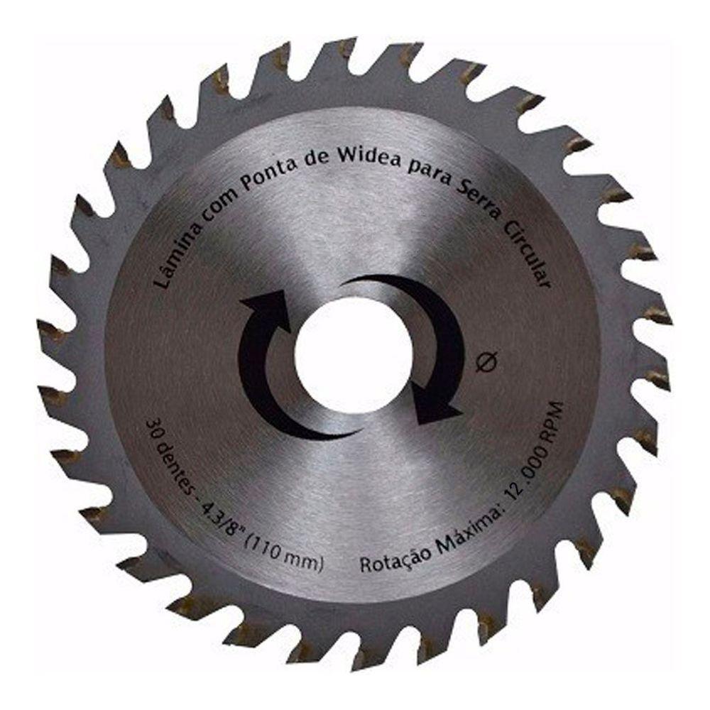 Kit 12 Discos De Serra Circular Com 30 Dentes 110mm - 1