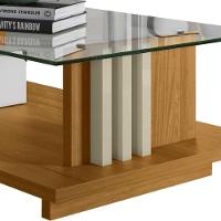 Aparador E Mesa De Centro Frizz Para Sala De Estar - Madetec Móveis Cumaru Opala - 2