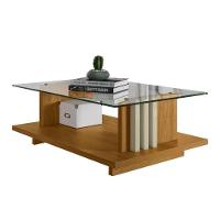 Aparador E Mesa De Centro Frizz Para Sala De Estar - Madetec Móveis Cumaru Opala - 6