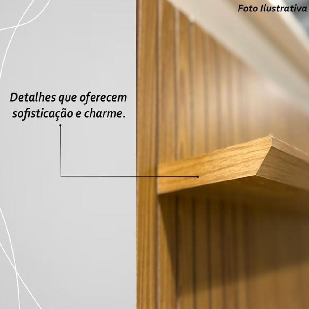 Bancada Suspensa Aurora Para Tv 65 Polegadas Com Portas - Madetec Cumaru Opala - 7