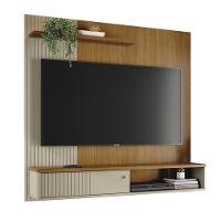 Bancada Suspensa Aurora Para Tv 65 Polegadas Com Portas - Madetec Cumaru Opala - 1