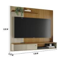 Bancada Suspensa Aurora Para Tv 65 Polegadas Com Portas - Madetec Cumaru Opala - 3