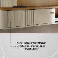 Bancada Suspensa Aurora Para Tv 65 Polegadas Com Portas - Madetec Cumaru Opala - 8