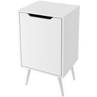 Gabinete Para Banheiro 45 Cm Com 1 Porta Retrô Branco - 1