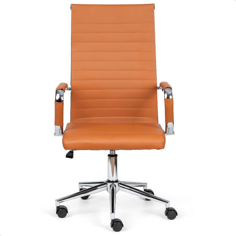 Cadeira Esteirinha De Escritório Presidente Charles Eames P305 Caramelo - 1