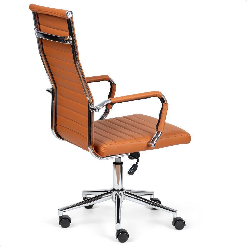 Cadeira Esteirinha De Escritório Presidente Charles Eames P305 Caramelo - 8