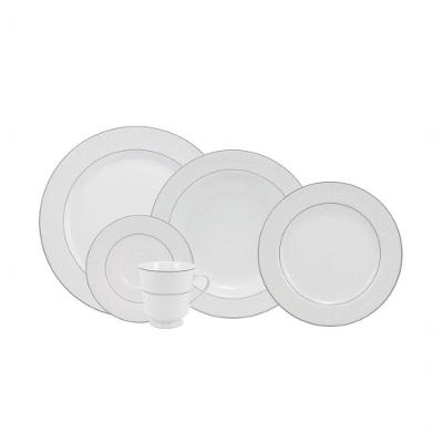 Aparelho de Jantar Martha 30 Peças Porcelana Branco para Uso Diário Schmidt