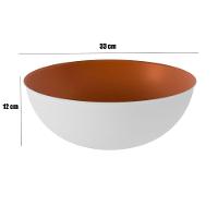 Gabinete Para Banheiro 45 Cm Cuba Redonda 1 Porta Retrô Amêndoa - 6