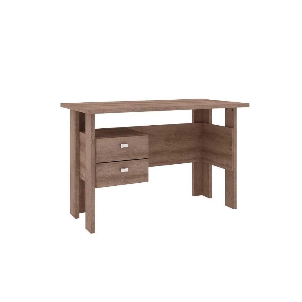 Mesa De Computador Msm423 C- 2 Gavetas Rustico-branco - Movelbento - 5