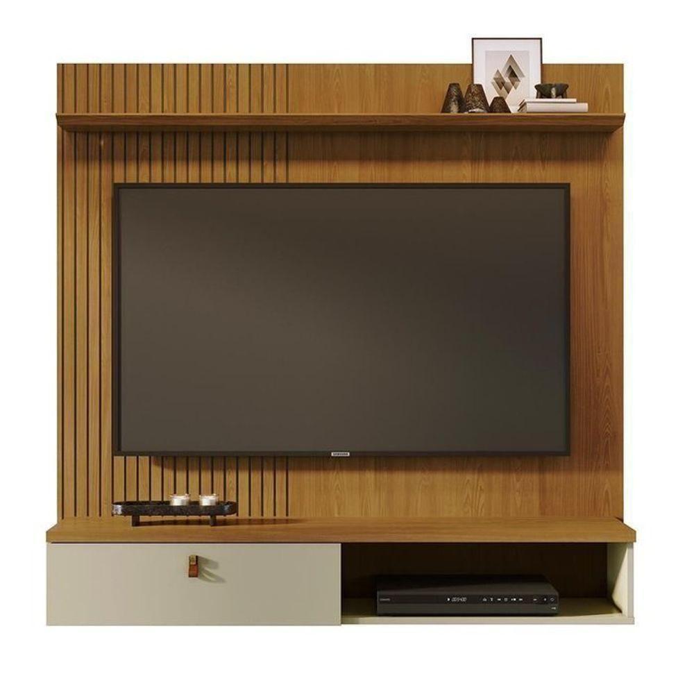 Bancada Suspensa íris Para Tv 55 Polegadas Com Portas - Madetec Cumaru Opala - 1