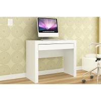 Mesa Computador Escrivaninha Msm421 C- 1 Gaveta Branco - Movelbento - 1