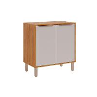 Balcão De Cozinha C- Tampo Divina C- 2 Portas 80 Cm Cinamomo-off White - Mgm - 1