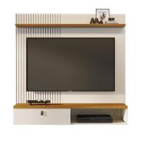 Bancada Suspensa íris Para Tv 55 Polegadas Com Portas - Madetec Cinamomo Off White - 1