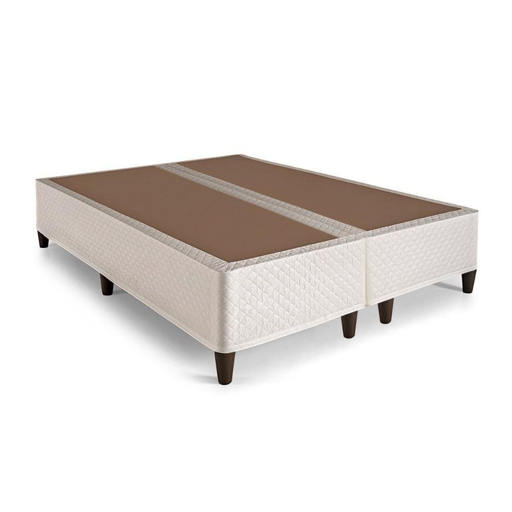 Cama Box Base Queen Clickbox Bordado White (158x198x28) - Herval - 1