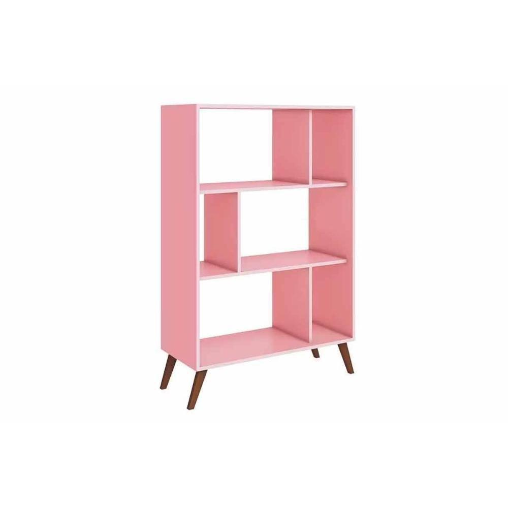 Estante De Livros Rt3015 C- 6 Nichos 81x124cm Mel - Movelbento - 2